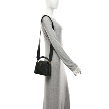 Louis Vuitton Taurillon Mini Capucines Black 1 of 10