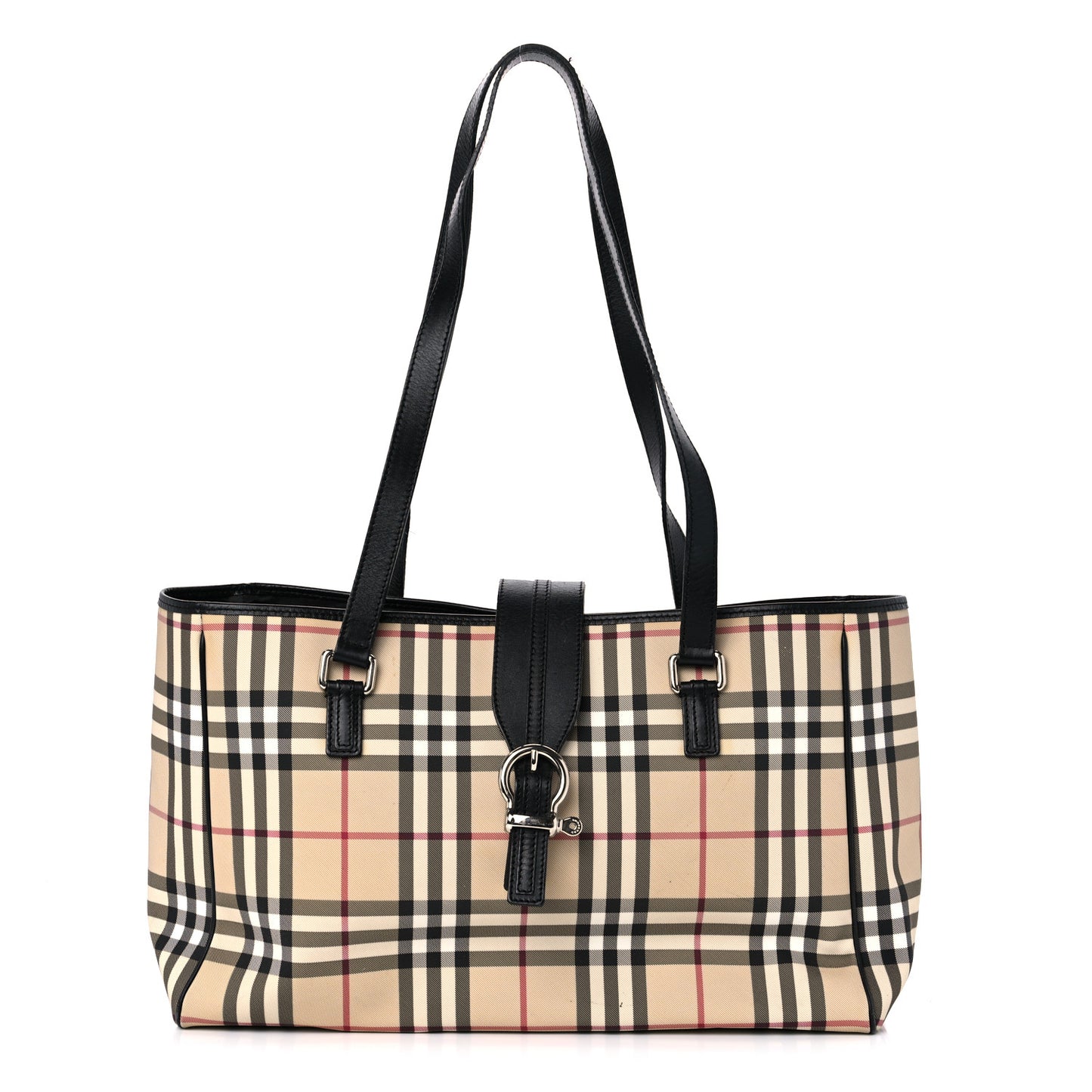 House Check Diaper Bag Black