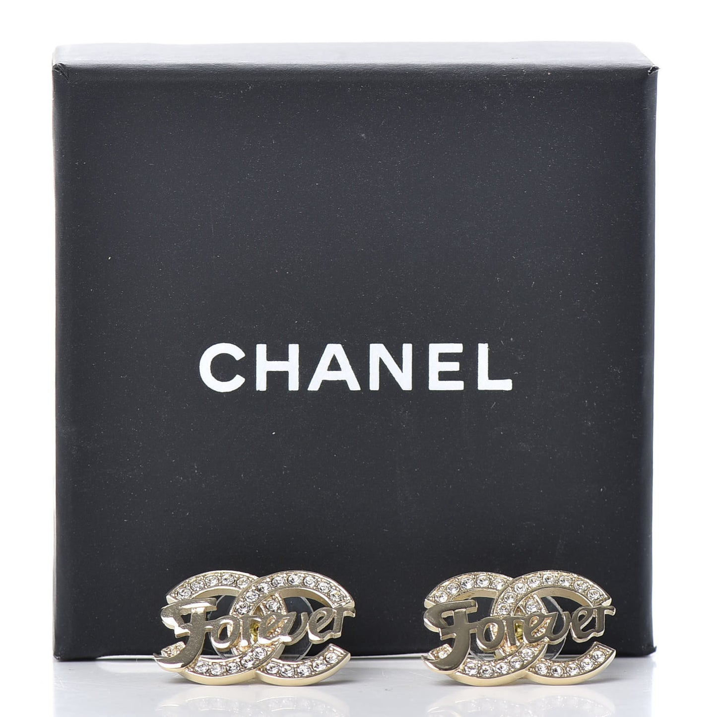 Crystal CC Forever Earrings Gold