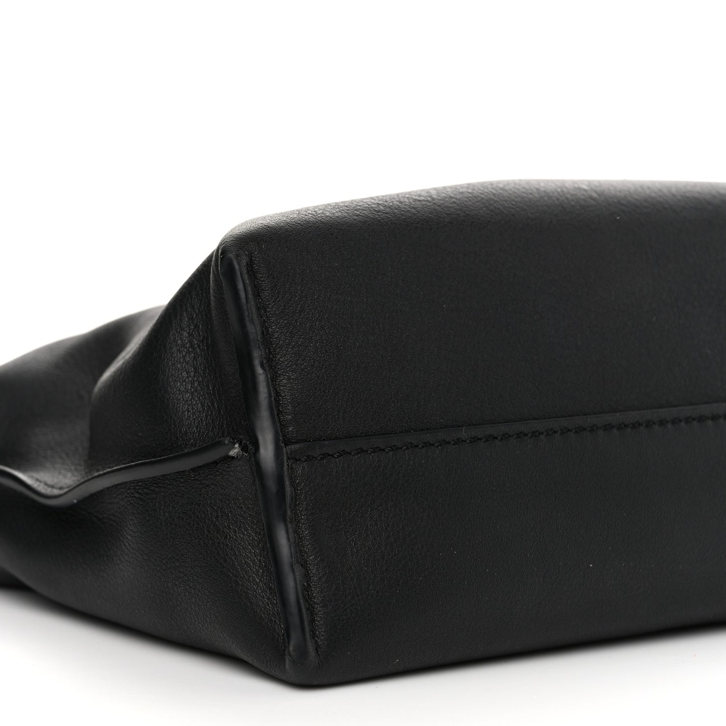 Calfskin Mini Flamenco Knot Clutch Black