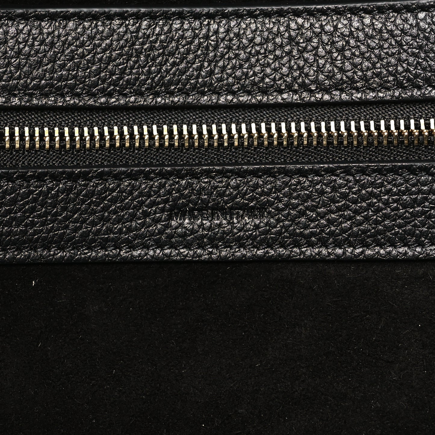 Soft Grained Calfskin Small Belt Cabas Phantom Black