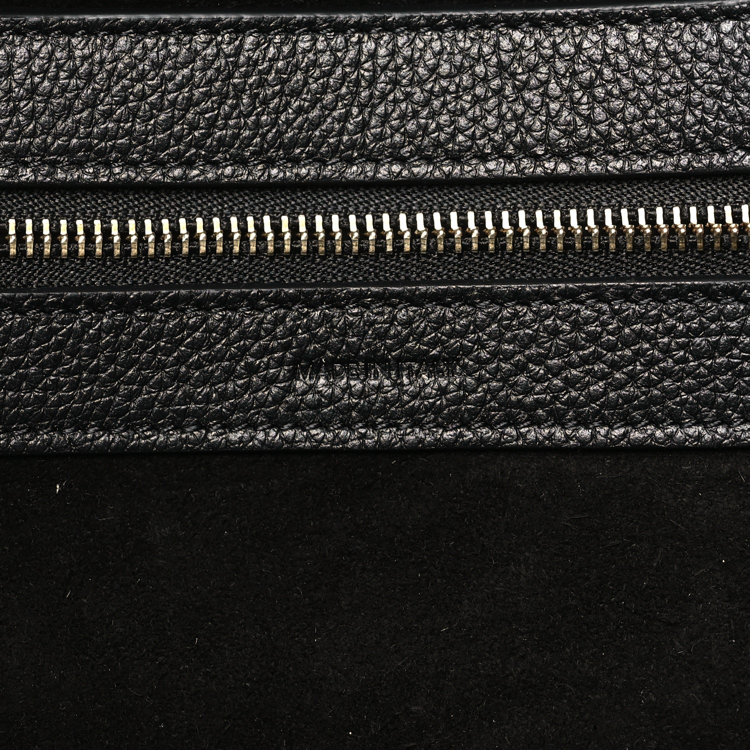 Celine Soft Grained Calfskin Small Belt Cabas Phantom Black 6 of 8
