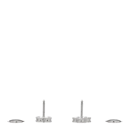 Van Cleef & Arpels 18K White Gold Mother of Pearl Sweet Alhambra Earrings 3 of 5
