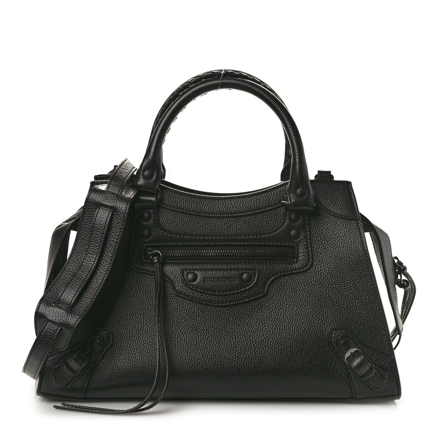 Balenciaga Grained Calfskin Neo Classic Black Hardware S City Black 1 of 12