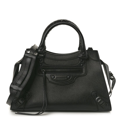 Balenciaga Grained Calfskin Neo Classic Black Hardware S City Black 1 of 12
