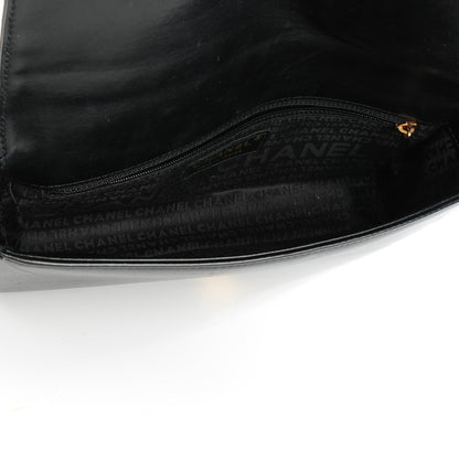 Chanel Lambskin Quilted CC Chocolate Bar Flap Black 5 of 7