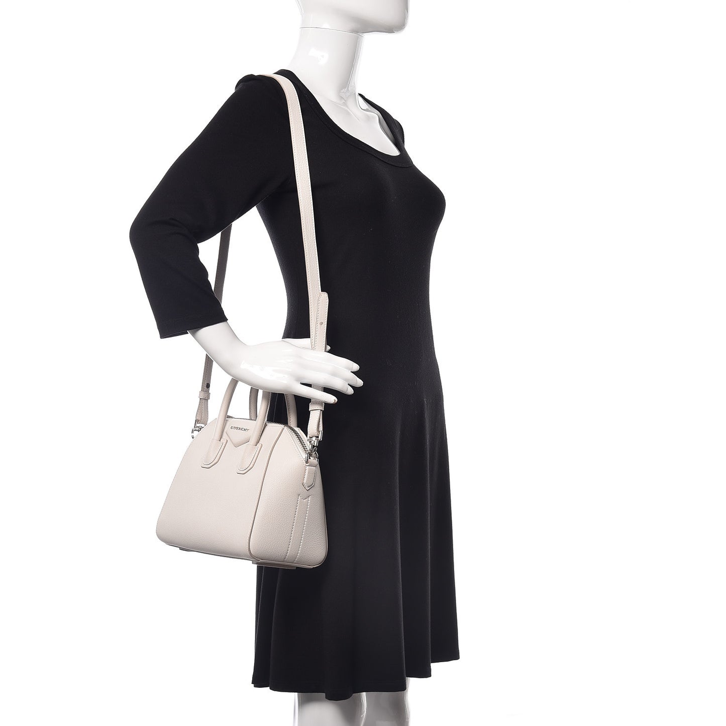 Sugar Goatskin Mini Antigona White