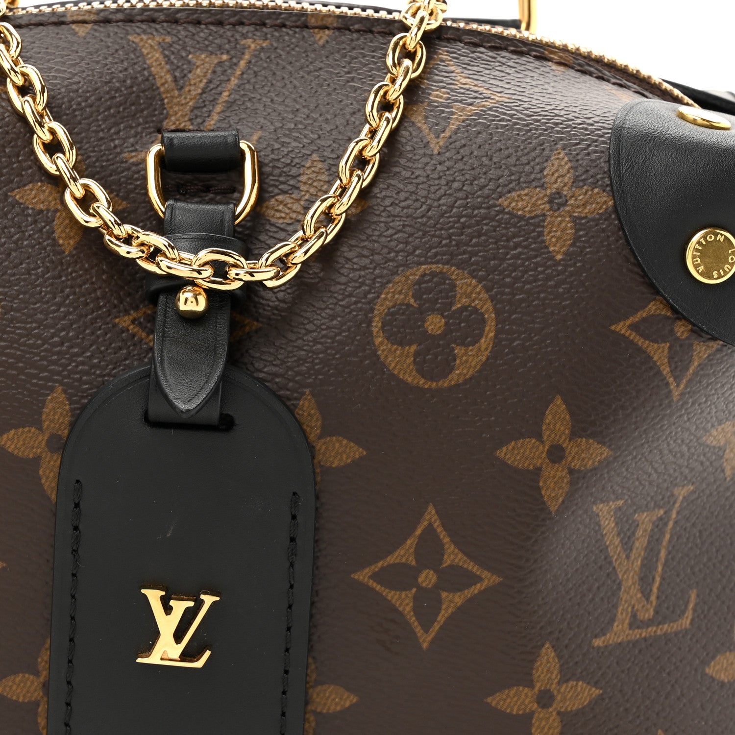 Louis Vuitton Monogram Petite Malle Souple Black 7 of 14