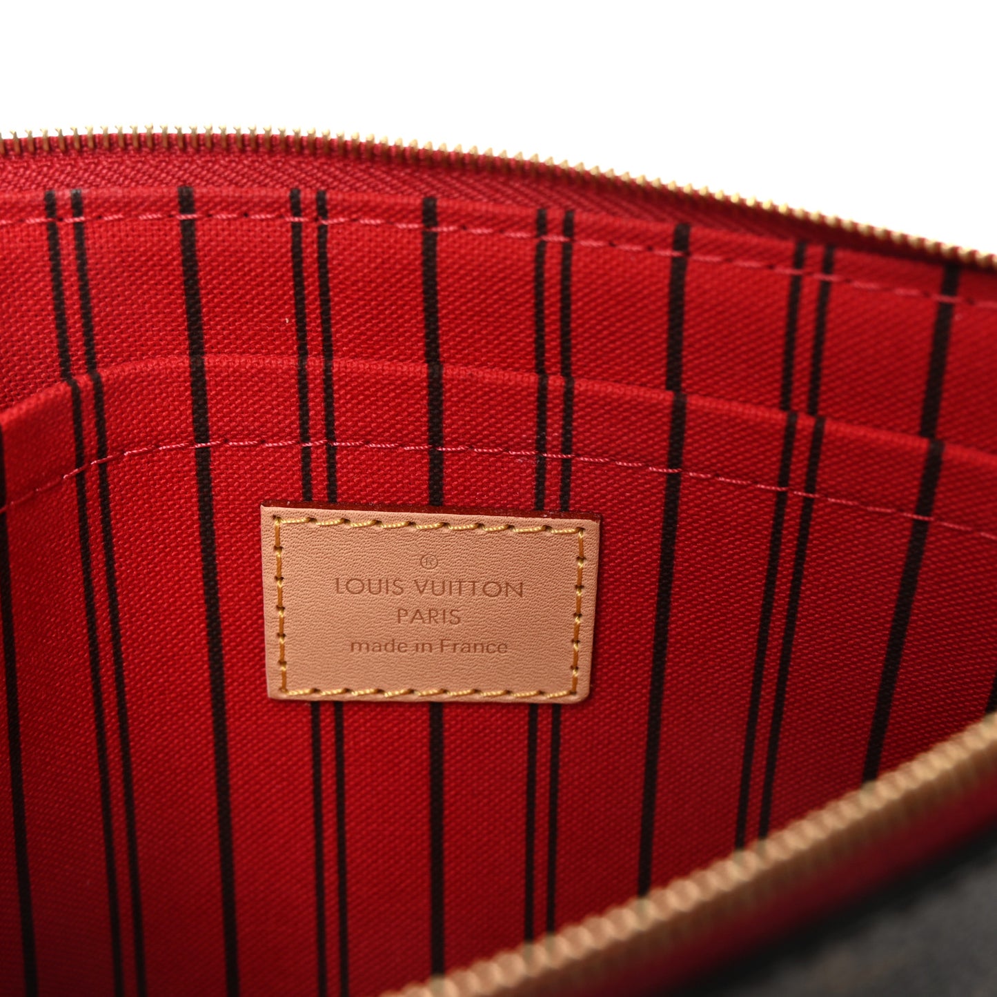 Monogram Neverfull MM GM Pochette Cherry
