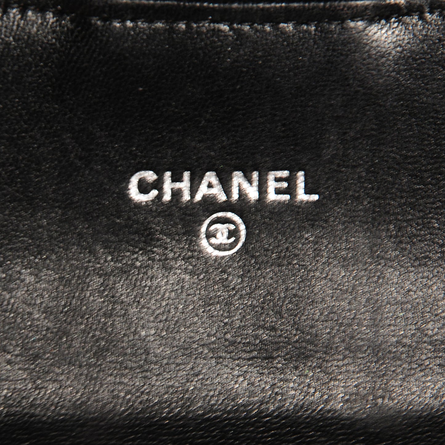 Lambskin Quilted Small Flap Wallet Black