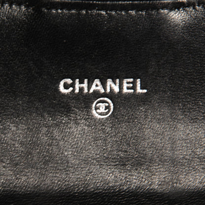 Chanel Lambskin Quilted Small Flap Wallet Black 7 of 9