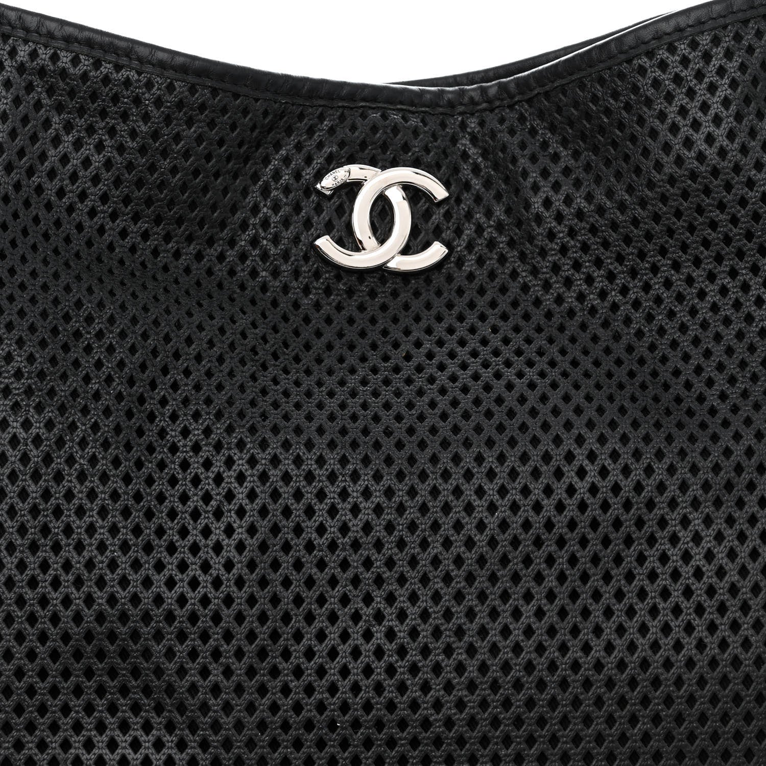 Chanel Calfskin Perforated Up In The Air Tote Black 8 of 10