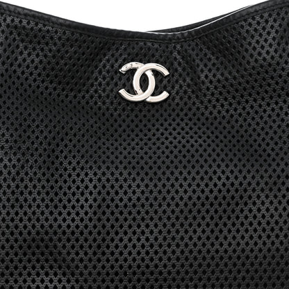 Chanel Calfskin Perforated Up In The Air Tote Black 8 of 10