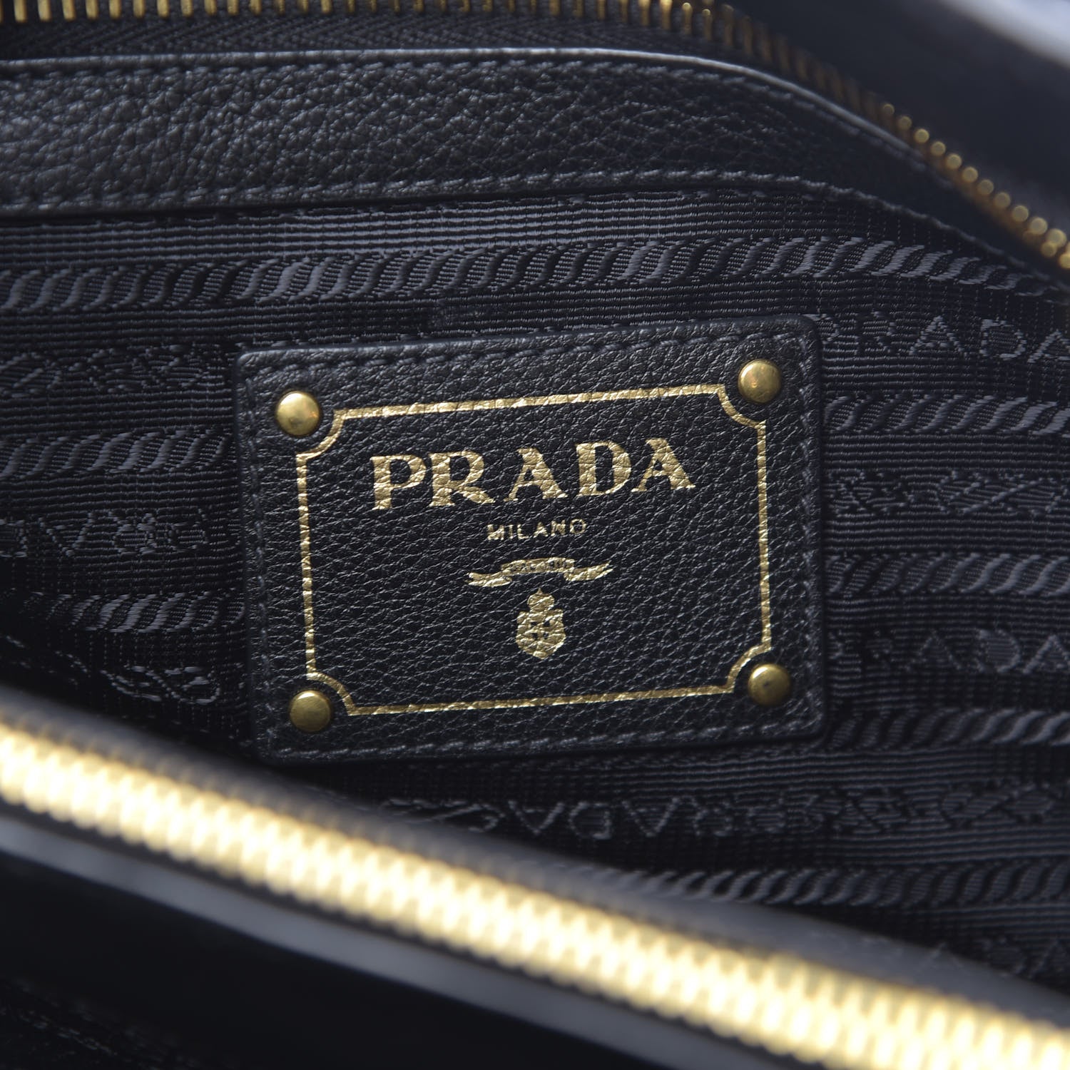 Prada Vitello Phenix Top Handle Bag Black 5 of 8