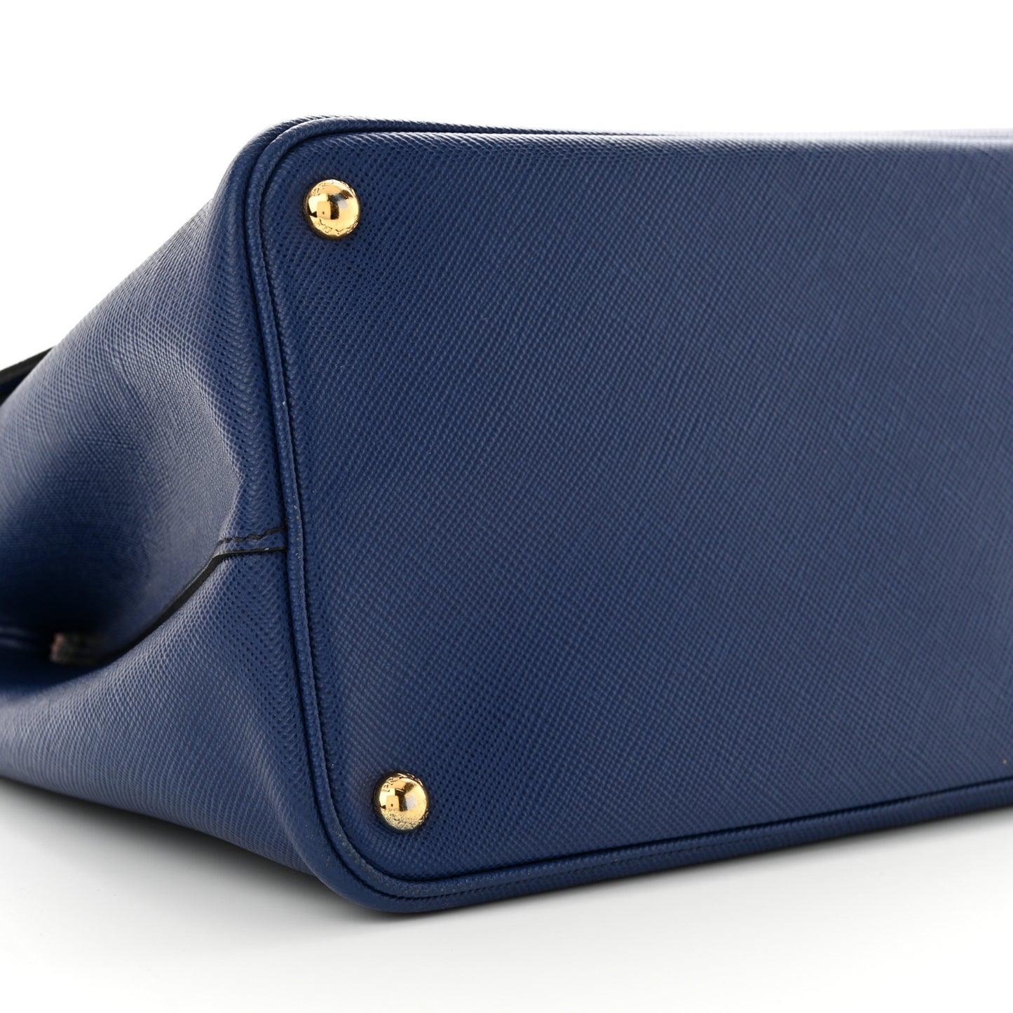 Saffiano Cuir Large Double Bag Bleuette