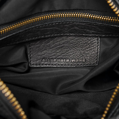 Alexander Wang Pebbled Lambskin Rocco Black Gold Hardware 7 of 13