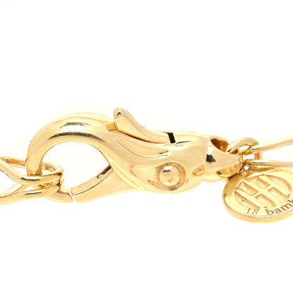 John Hardy 18 Karat Yellow Gold Bamboo Graduated Link Bracelet 3 of 4