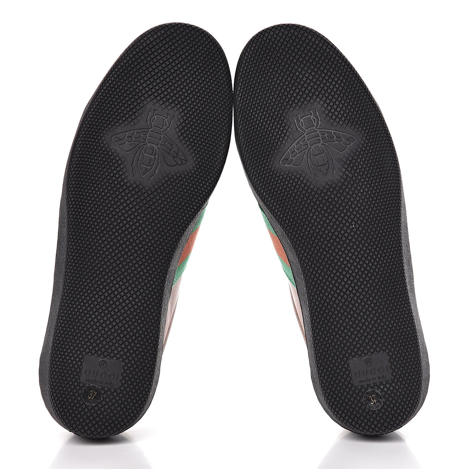 Gucci X DAPPER DAN Calfskin Suede GG Micro Monogram Womens G74 Sneakers 37 Black Cuir Burro 5 of 10