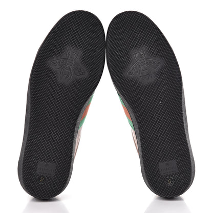 Gucci X DAPPER DAN Calfskin Suede GG Micro Monogram Womens G74 Sneakers 37 Black Cuir Burro 5 of 10