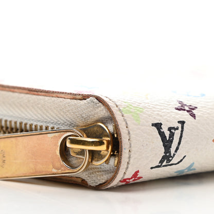 Louis Vuitton Monogram Multicolor Zippy Wallet White Litchi 13 of 14