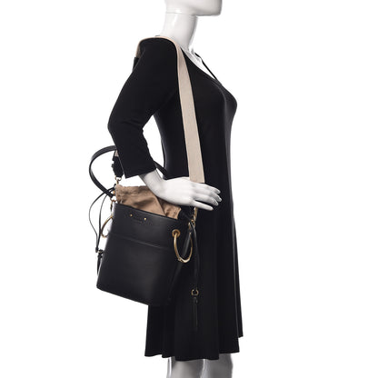 Chloe Smooth Calfskin Small Roy Bucket Bag Black 2 of 10