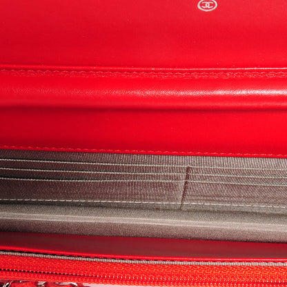Chanel Caviar Timeless Wallet on Chain WOC Coral 5 of 8