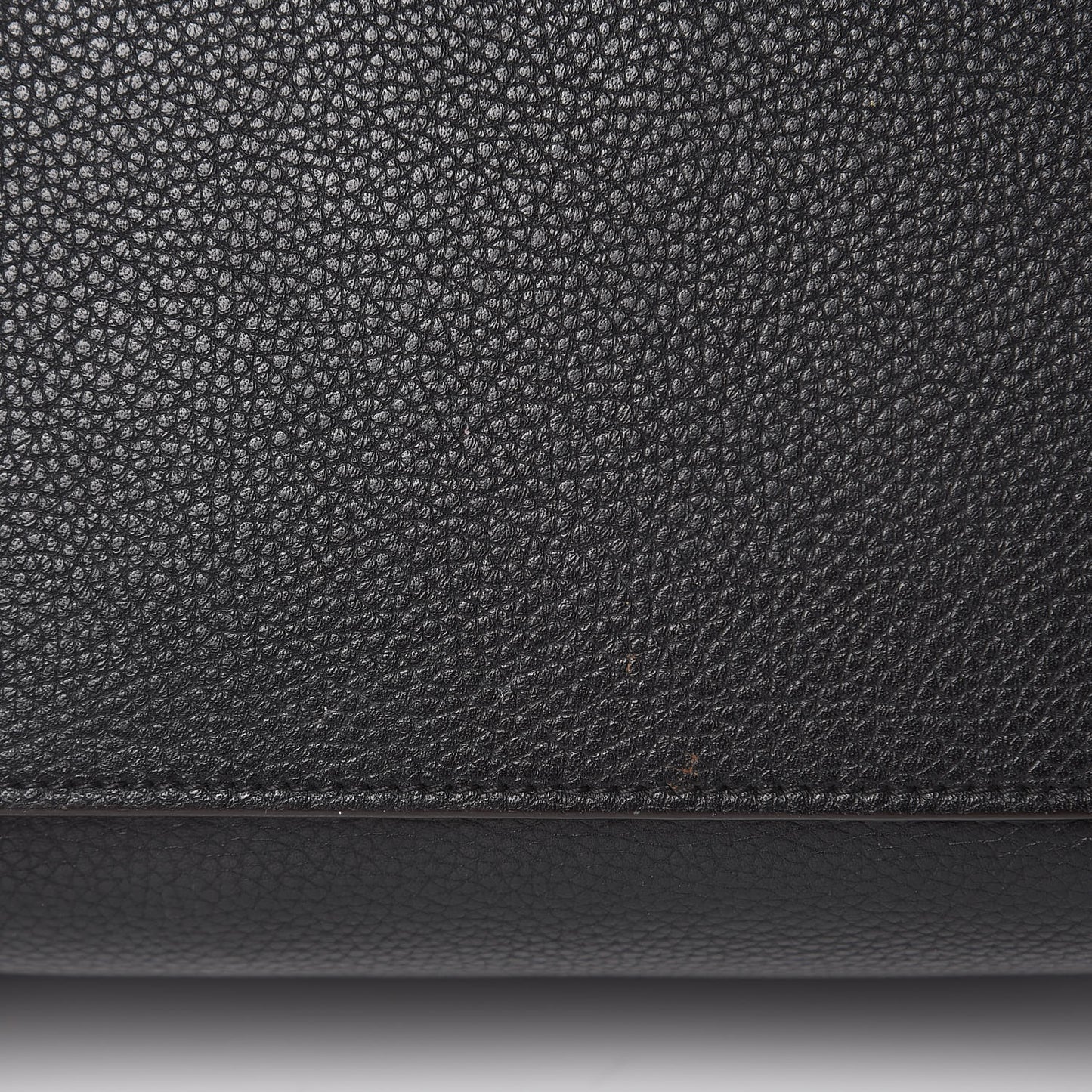 Drummed Calfskin Micro Luggage Black