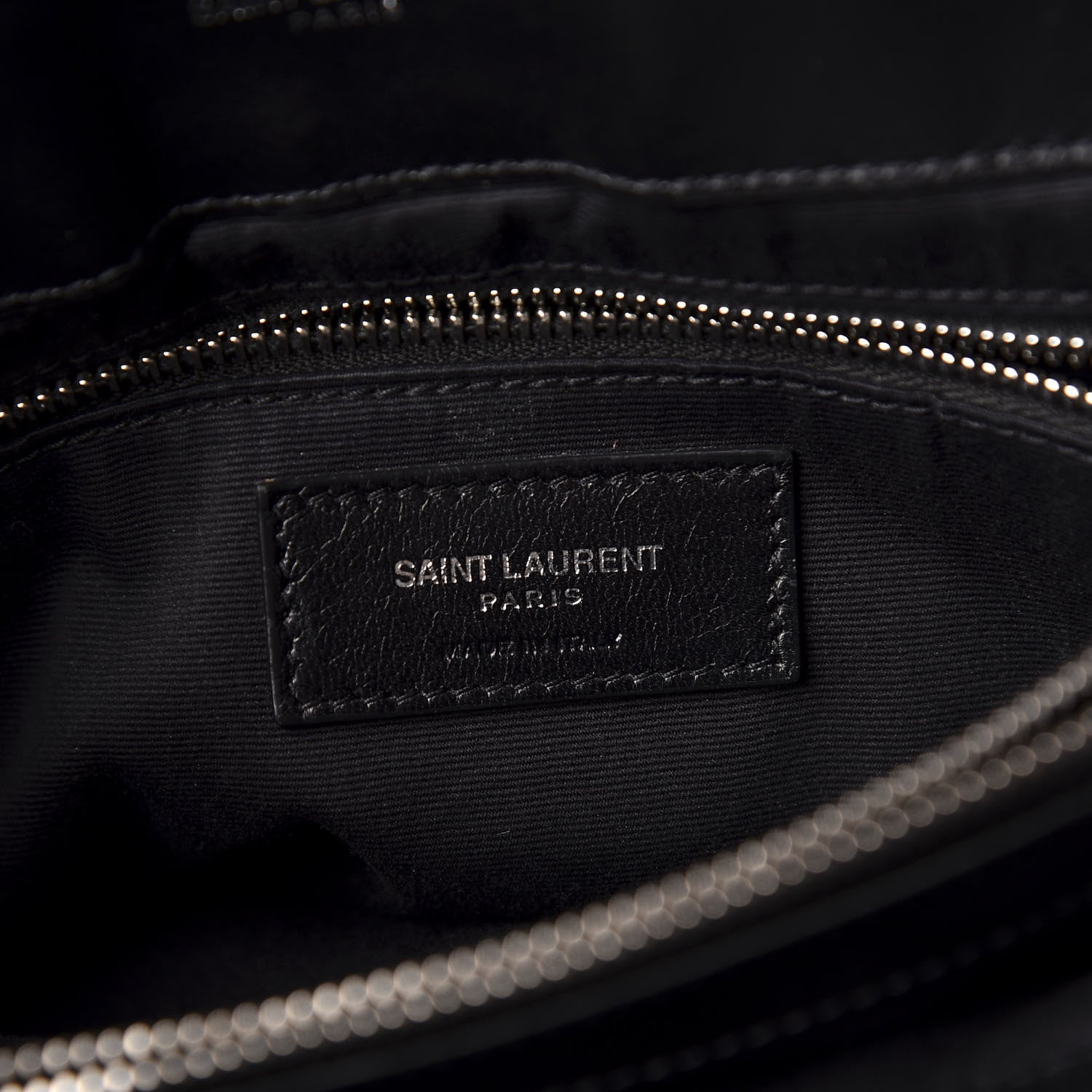 Saint Laurent Calfskin Y Quilted Monogram Medium Loulou Chain Satchel Black 8 of 11