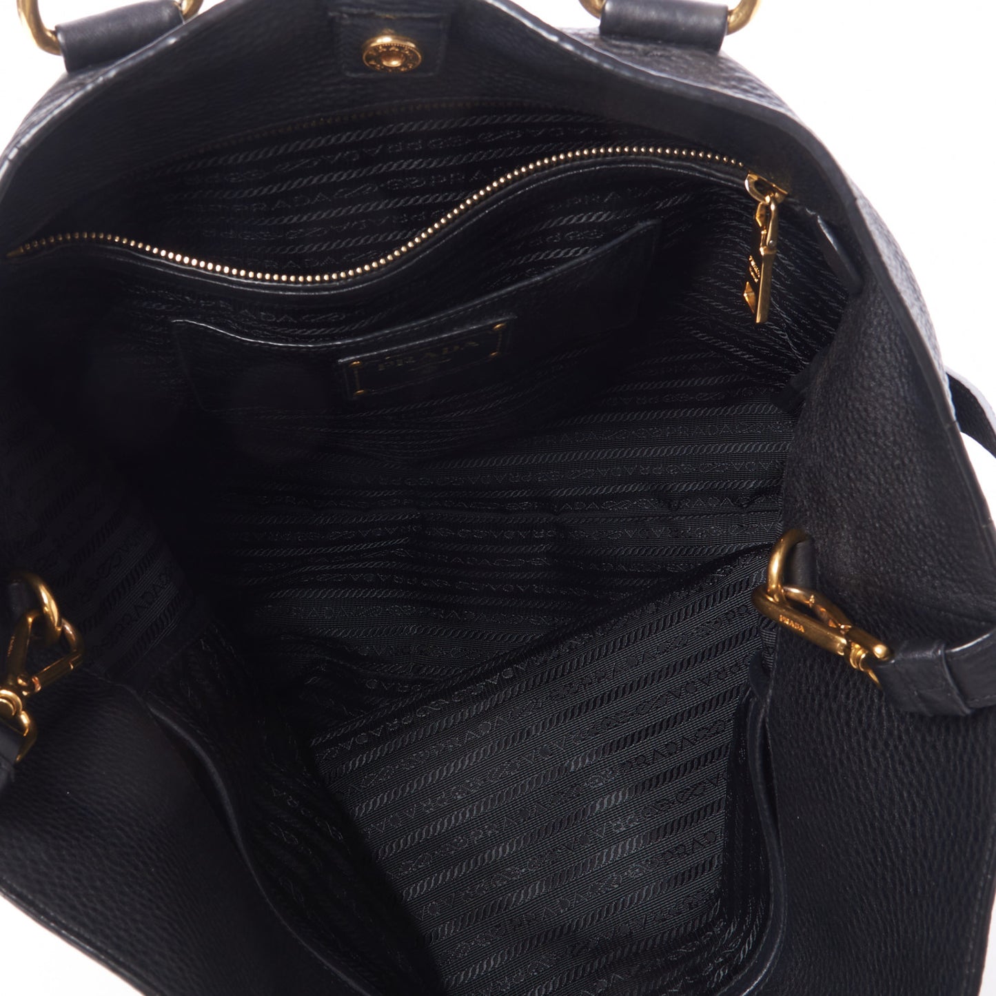 Vitello Daino Tote Black