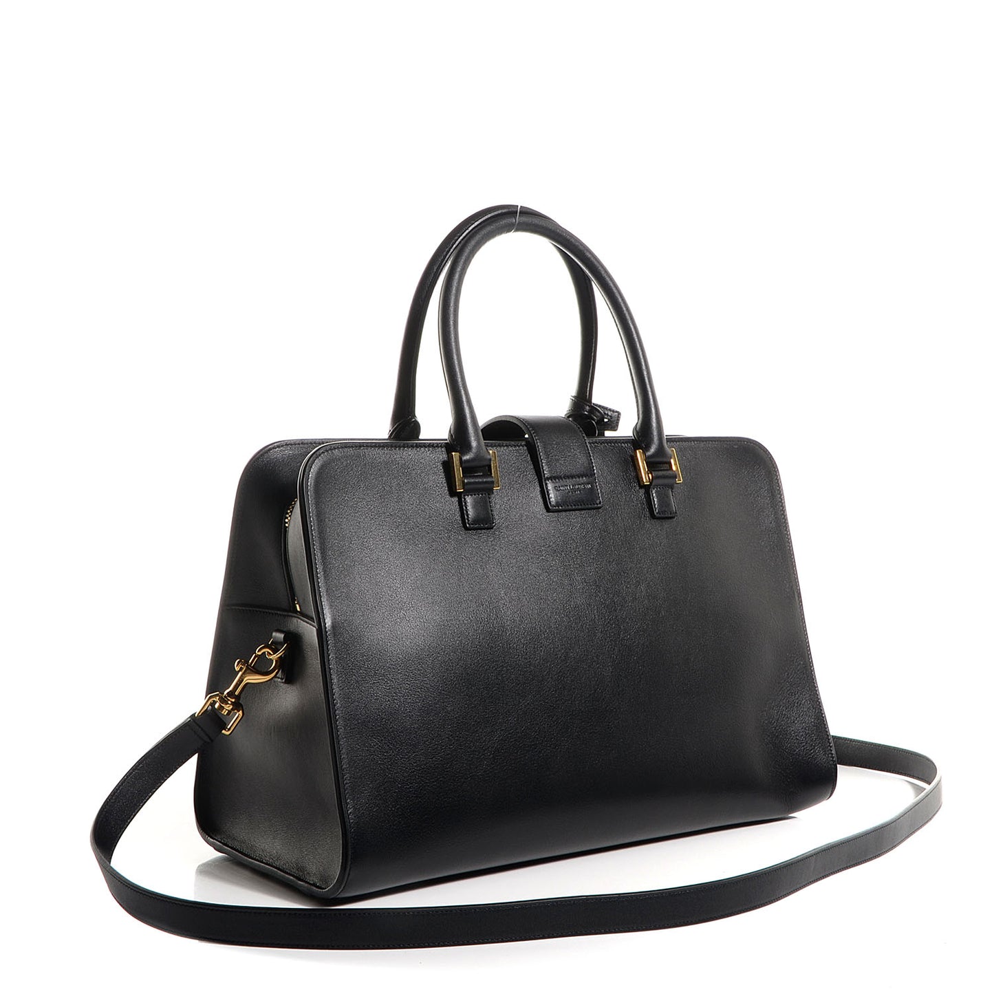Smooth Calfskin Medium Monogram Cabas Black