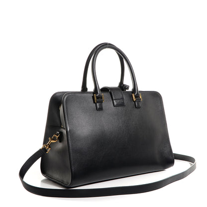 Saint Laurent Smooth Calfskin Medium Monogram Cabas Black 3 of 10