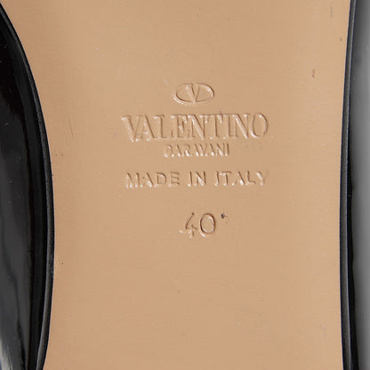 Valentino Garavani Patent Loafer Flats 40 Black 6 of 8