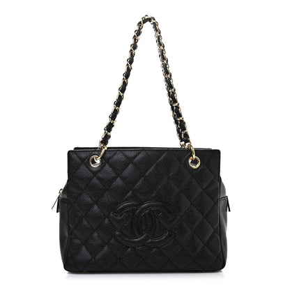 Chanel Caviar Quilted Petit Timeless Tote PTT Black 1 of 4