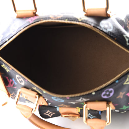 Louis Vuitton Monogram Multicolor Speedy 30 Black 4 of 11