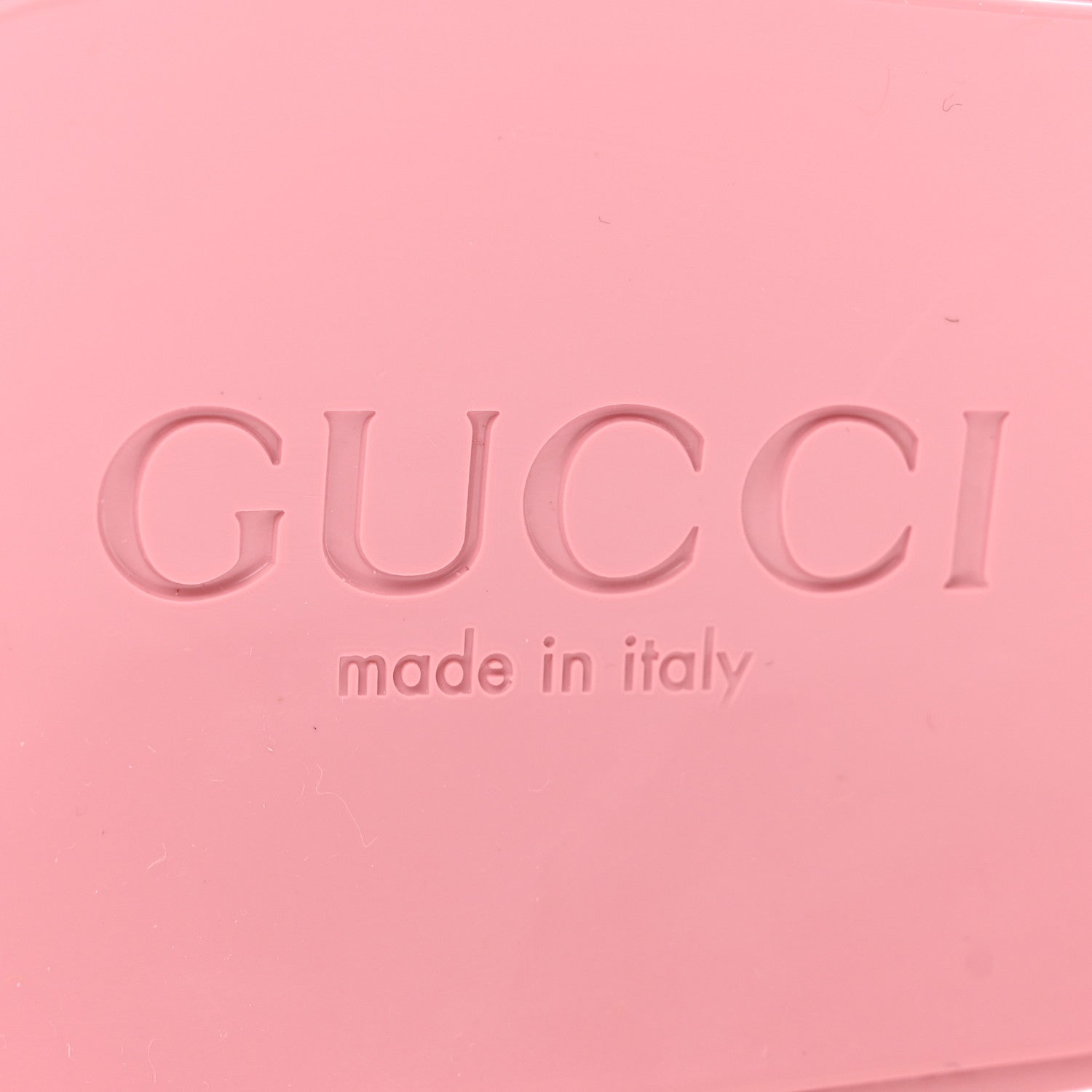 Gucci Rubber Gucci Logo Womens Platform 20/60mm Slide Sandals 36 Wild Rose 6 of 9