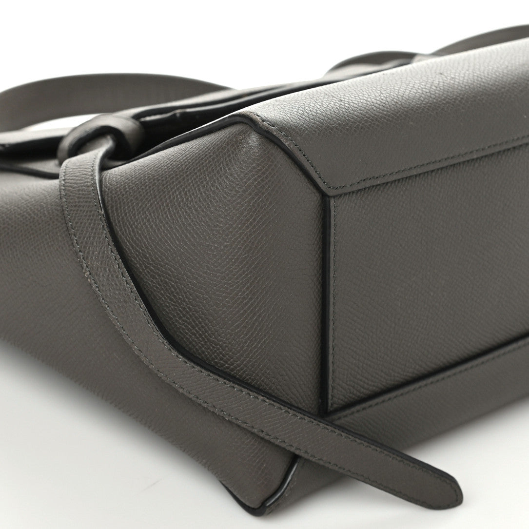 Celine Grained Calfskin Micro Belt Bag Grey 8 of 10