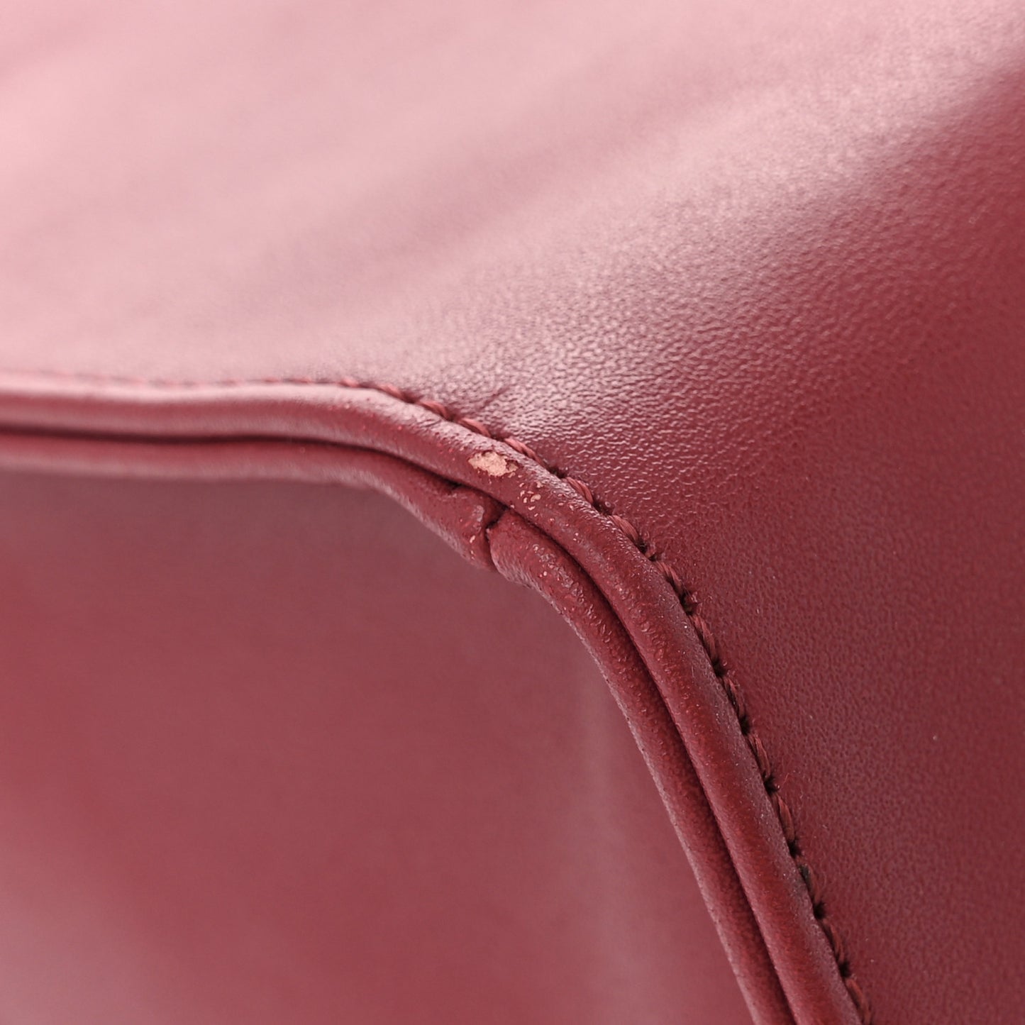 Vegan Leather Medium Shopping Bag Oxblood