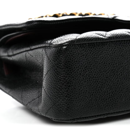 Chanel Caviar Quilted Medium Double Flap Black 9 of 10