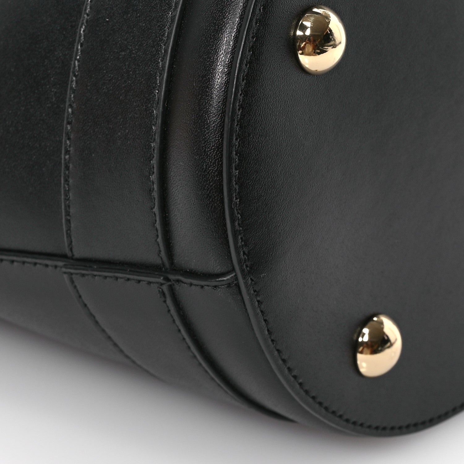 Salvatore Ferragamo Calfskin Vara Bow Bucket Bag Black 9 of 10