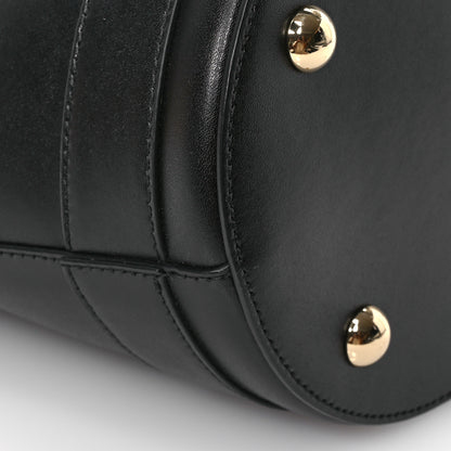 Salvatore Ferragamo Calfskin Vara Bow Bucket Bag Black 9 of 10
