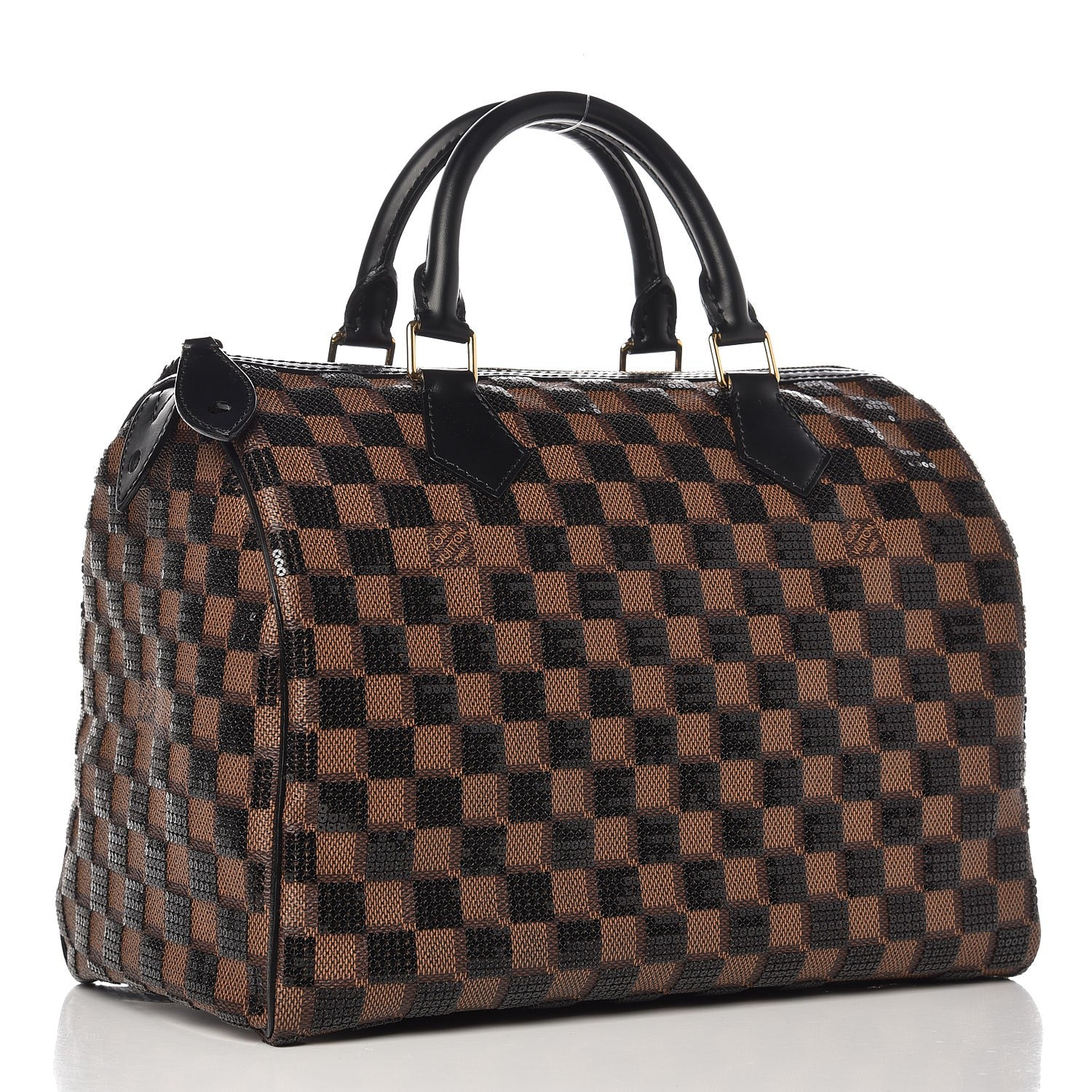 Louis Vuitton Damier Paillettes Speedy 30 Black 3 of 7