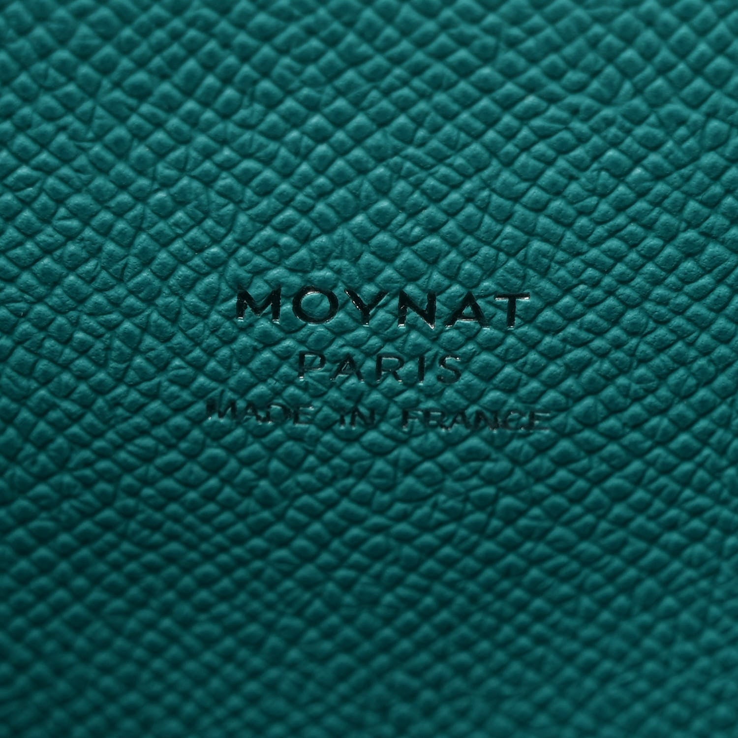 Moynat Carat Calfskin Madeleine Clutch Gray Blue 6 of 9