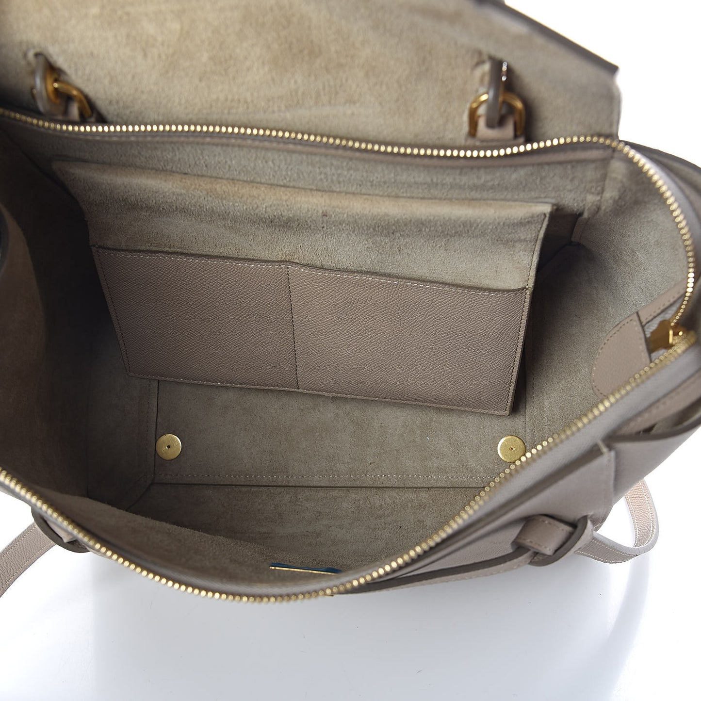 Grained Calfskin Mini Belt Bag Light Taupe