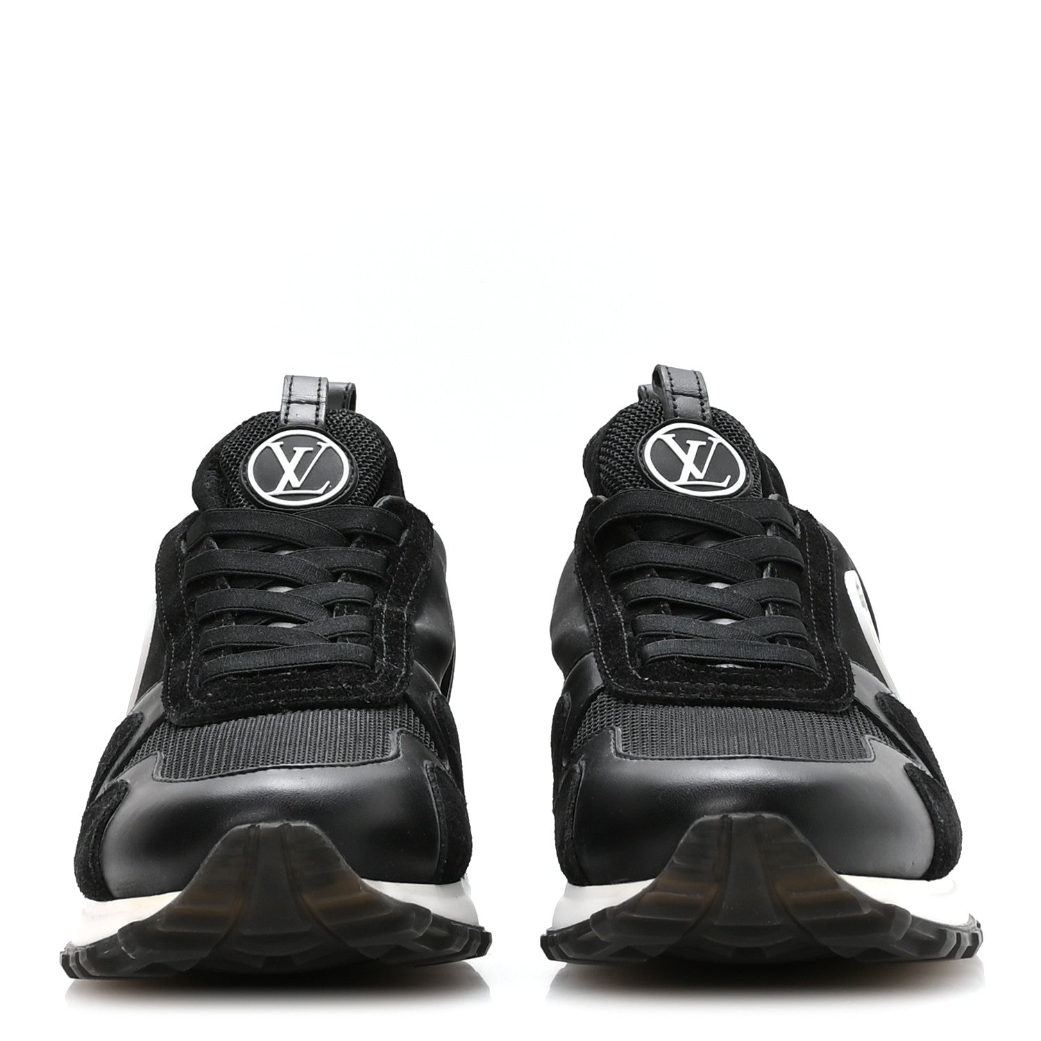 Louis Vuitton Calfskin Run Away Sneakers 37 Black 3 of 10