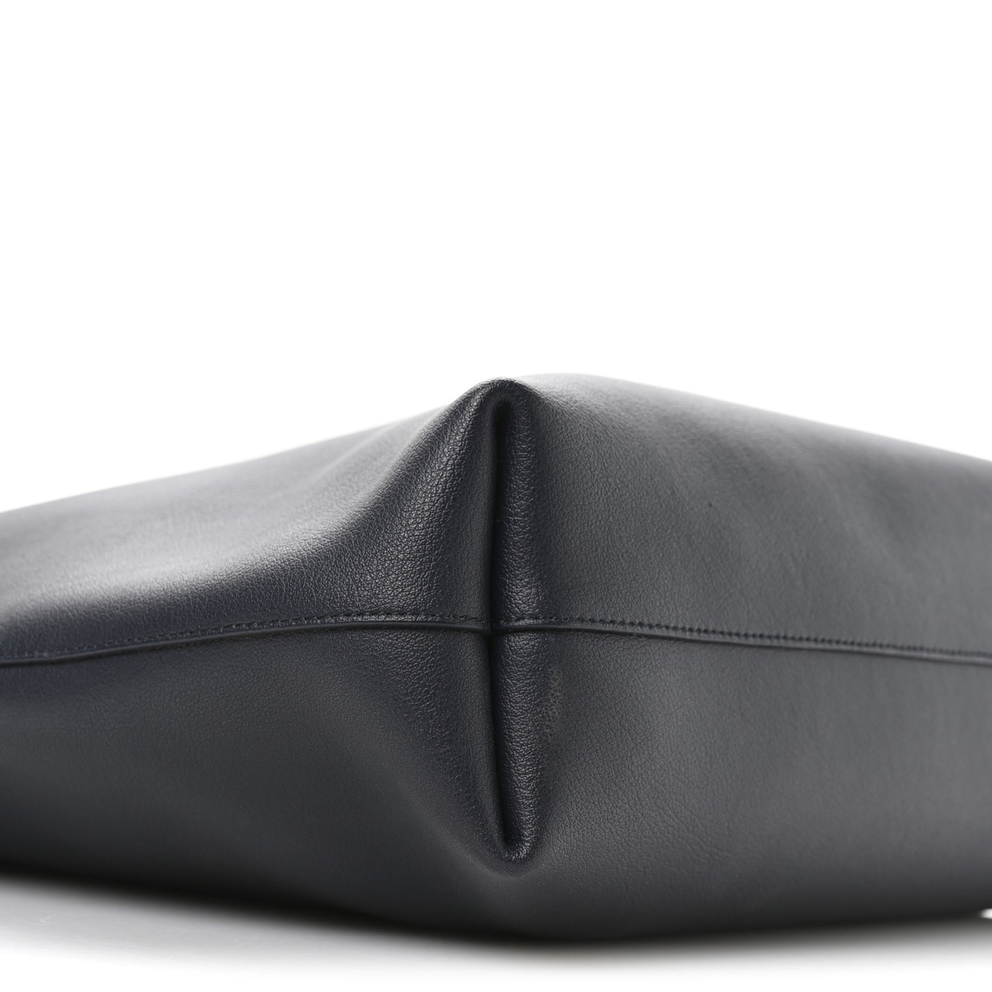 Calfskin Medium Shopping Tote Deep Marine