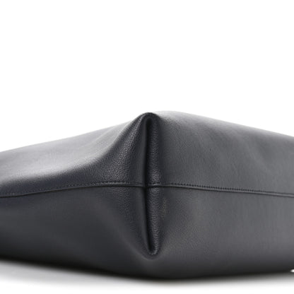 Saint Laurent Calfskin Medium Shopping Tote Deep Marine 10 of 11