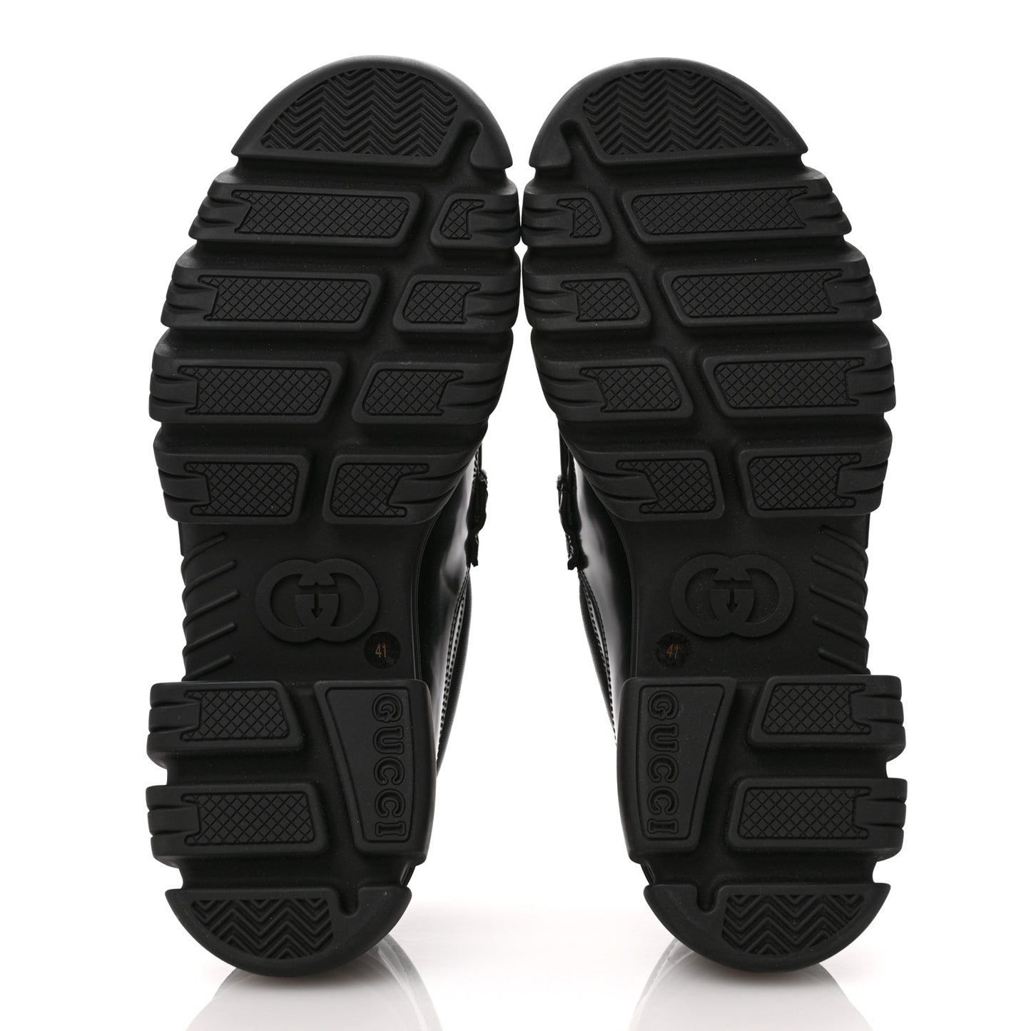 Magnum Calfskin Nappa Samoa Womens Horsebit Platform Chunky Lug Sole 40mm Loafers 41 Black