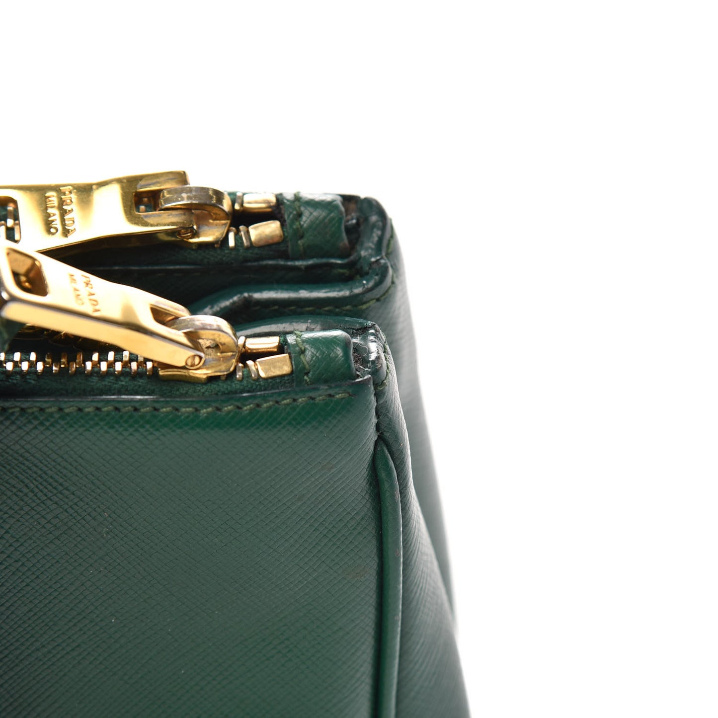 Saffiano Small Galleria Double Zip Tote Biliardo