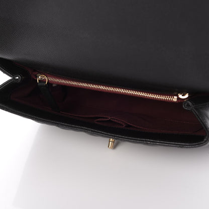 Chanel Caviar Quilted Small Coco Handle Flap Black 6 of 7