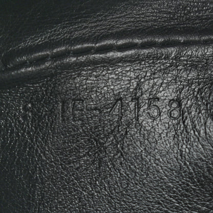 Celine Calfskin Quilted C Charm Pouch Black 7 of 7